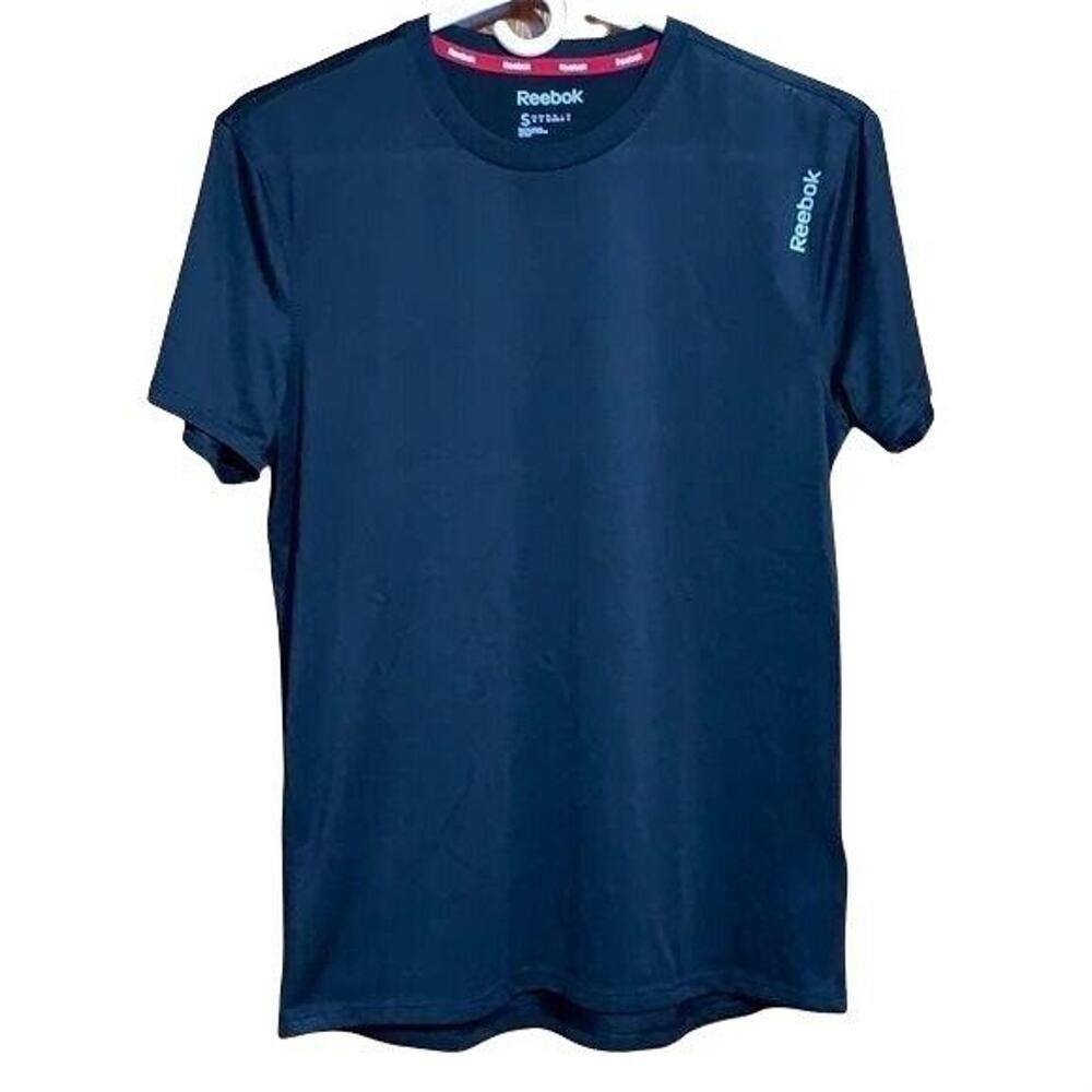 Reebok Mens T Shirt Top Speedwick Athletic Casual Short Sleeve Black Small